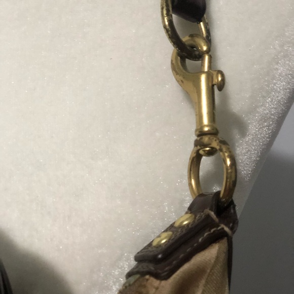 Authentic Coach OpArt Handbag Satchel Purse Brown - Picture 6 of 8